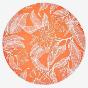 Summer & Rose Floral Round Outdoor Beach Towel
